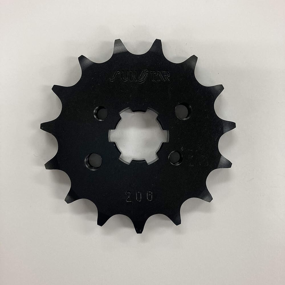 SUNSTAR Front Sprocket 428-15T SEROW225/BRONCO/FZR250・R(-88)RZ125/TZR125/TZR50・R 206-15