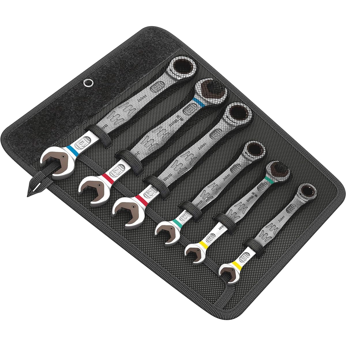 Wera 05020022001 | 6000/6002 Joker combination ratchet wrench / Joker double open wrench set 6 pieces, 6 items