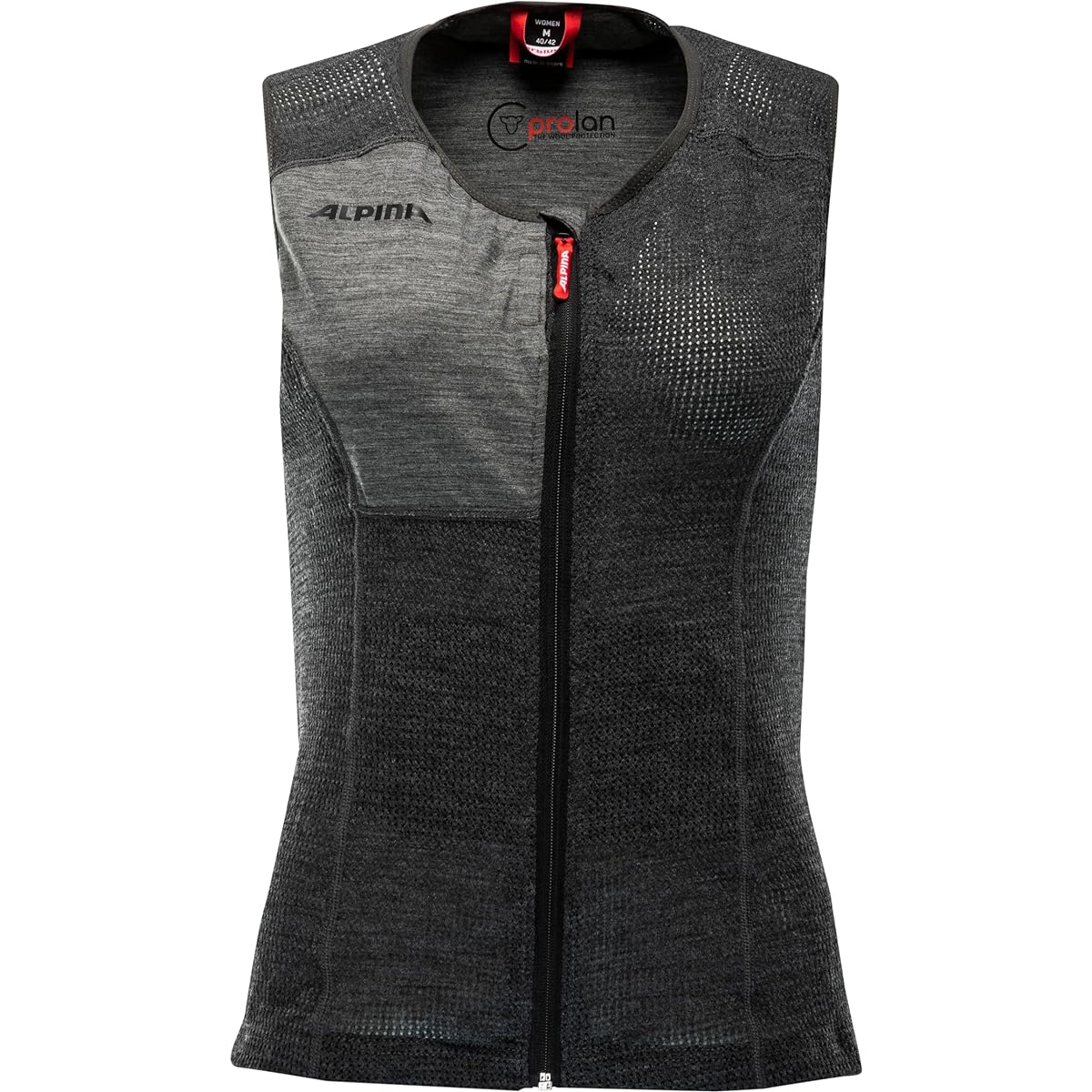 ALPINA Ski Snowboard Protector Women's Back Vest Type Wool Material PROLAN WOMEN VEST