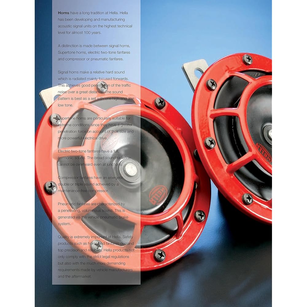 Hella 003001651 2-Trumpet 12V Air Horn Kit 003001651