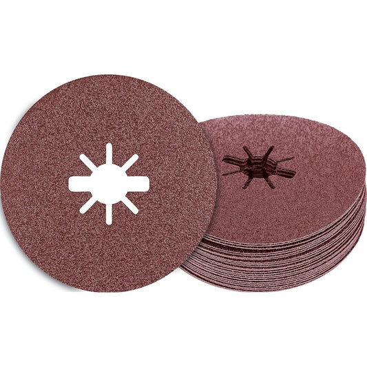 BOSCH X-LOCK Prisma Ceramic Sanding Disc R781 (Metal, 125mmφ, 36, 25 pieces) 2608621794