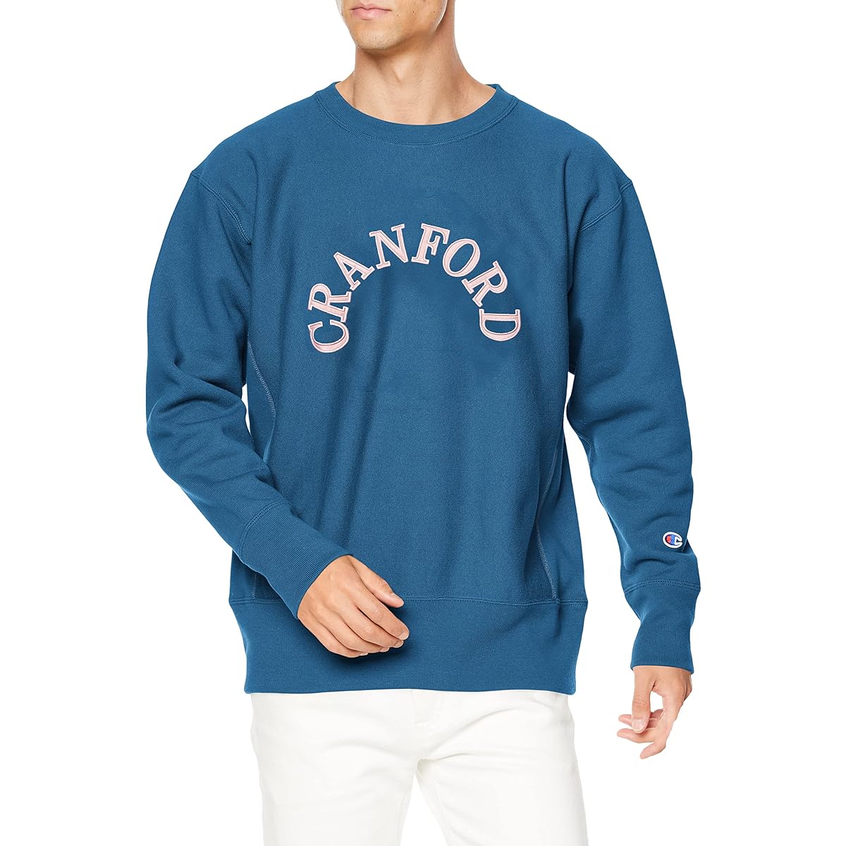 [Champion] Sweatshirt, Long Sleeve, Round Neck, 11.5oz, Brushed Lining, Graphic Print, Relaxed Fit, Oversize, Single Blue Tag, Reverse Weave(R) Crew Neck Sweatshirt, C3-W012 Men's
