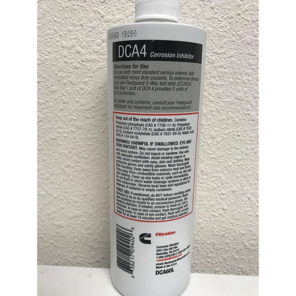 CUMMINS FILTRATION Fleet Guard DCA60L Coolant additives 16 -oz DCA4.