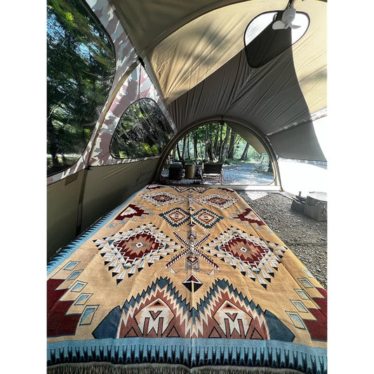 Peel Forest Arbed Cover Tent Pad Camping Equipment Inner Mat Rug Native Pattern 160X220cm…