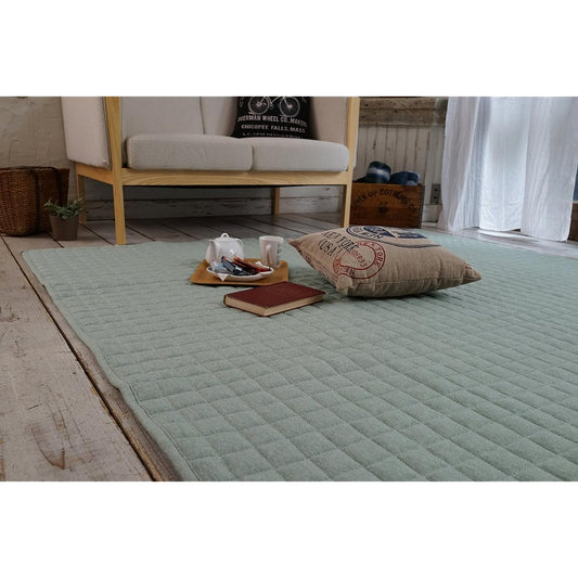 Suminoe Washable Rug Sweat Quilt 130 x 185cm Light Blue 11721030