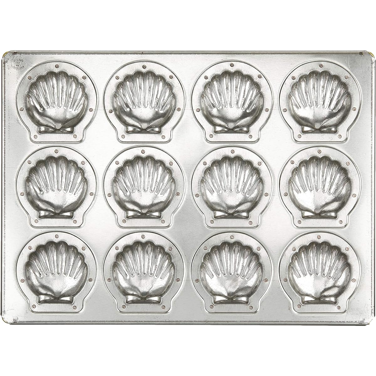 Matsunaga Seisakusho Silicone Processed Silver Mini Scallop Top Plate 12P MS20