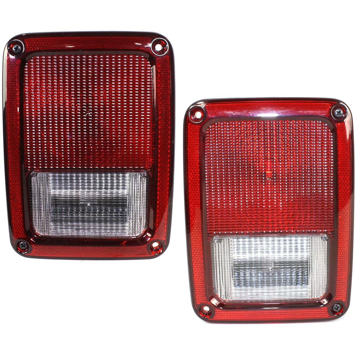 EVAN FISCHER Tail Light 2 pieces set 2007-2017 JEEP WRANGLER 2018 JEEP WRANGLER JK OE equivalent driver and passenger seat side