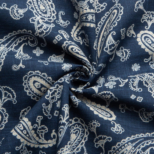 Nippon Chuko Japanese Modern Pattern Fabric Width 110cm x 5m Cut Cut Paisley Pattern KP7090-25-5M Fabric Printed Fabric Japanese Modern Pattern Fabric