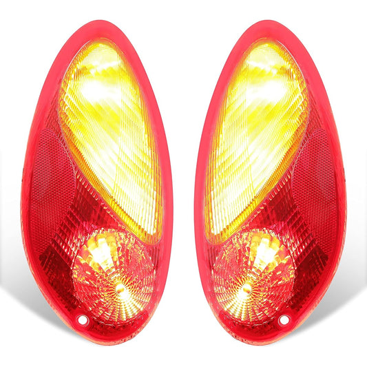 HECASA Tail Light 2001-2005 Crysler PT Cruiser Tail Light Tail Lamp Brake Lamp Pair LH & RH 528743AG 5288742AG CH2800145 CH2801145 With light bulb (driver & passenger side side)