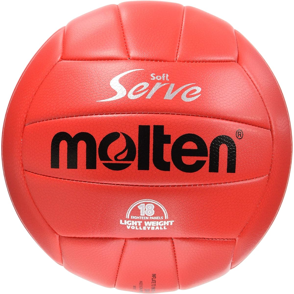 Molten Volleyball Soft Serve Lightweight No. 4 Ball Red EV4R