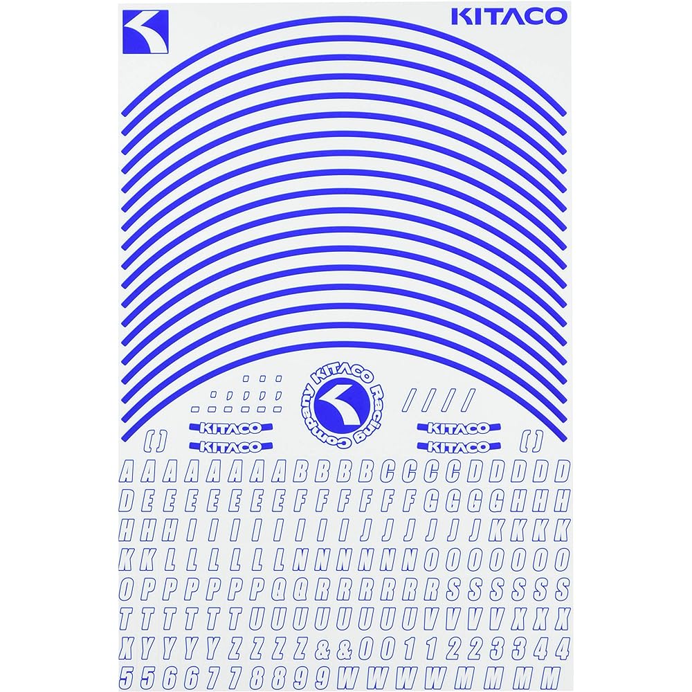 KITACO Rim Line Sheet Type 2 Blue 8~10 inch wheels recommended 000-0901220