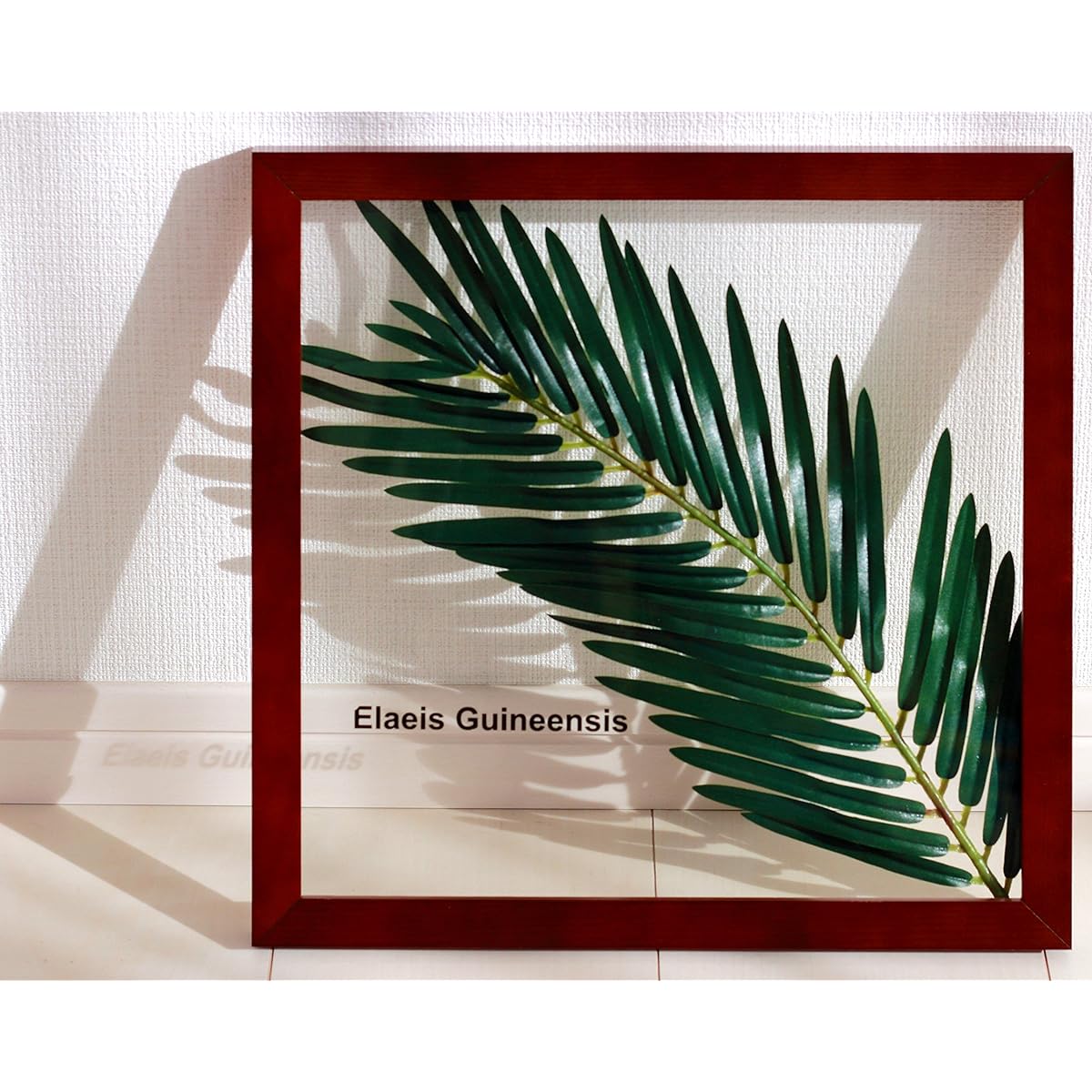 Leaf Panel Made in Japan Handmade Guinea Oil Palm Ayu Straw Decoration Instructions Included Painting Interior Wall Hanging Framed Leaf Panel Art Panel Living Room Entrance Present Modern Art Frame Stylish