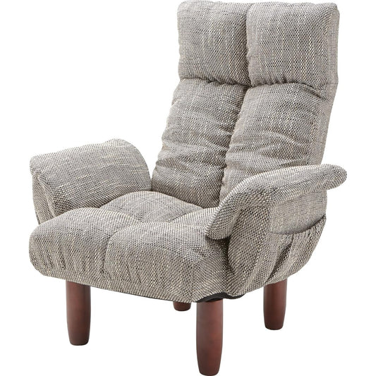 AZUMAYA Luxurious chair for one person Gray RKC-39GY