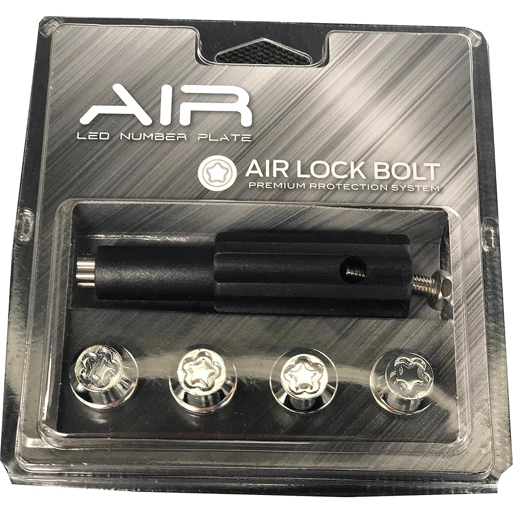 WHA corporation AIR-shaped optical number dedicated anti-theft number lock bolt set of 4
