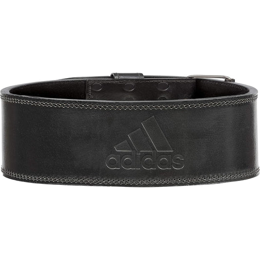 adidas Leather Weightlifting Belt Width 10cm Natural Leather Suede Material Triple Rivet Buckle