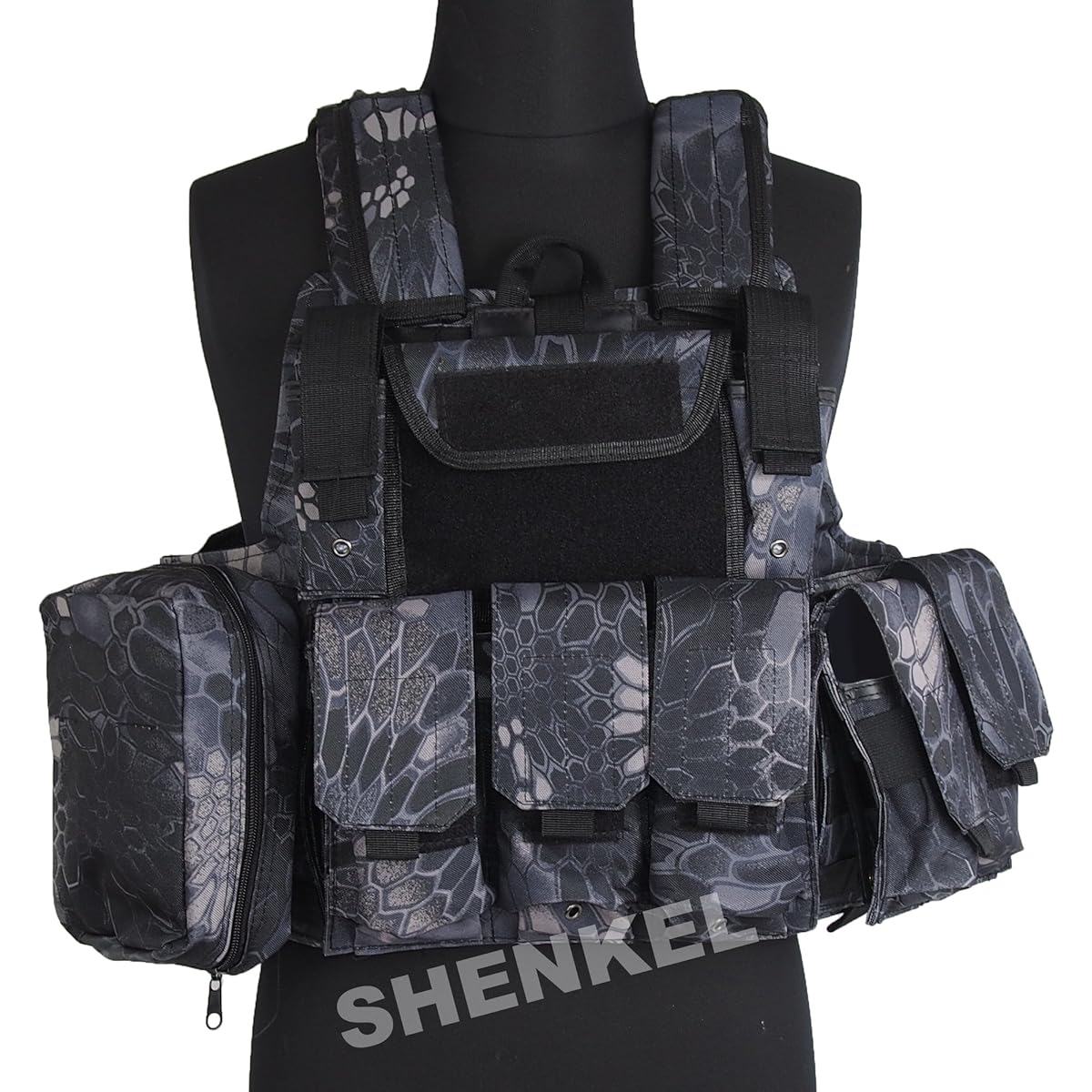 [SHENKEL] Tactical Vest Waving Compatible Complete Set (CIRAS Type) VAR.01 Size Adjustable 6 Types of Pouches Included Taifun Taiphon vest-001kty