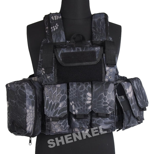 [SHENKEL] Tactical Vest Waving Compatible Complete Set (CIRAS Type) VAR.01 Size Adjustable 6 Types of Pouches Included Taifun Taiphon vest-001kty