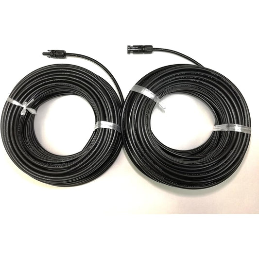 Solar cable 50m MC4 connector (genuine) with one end H-CV 3.5sq black 600V (+)(-) set