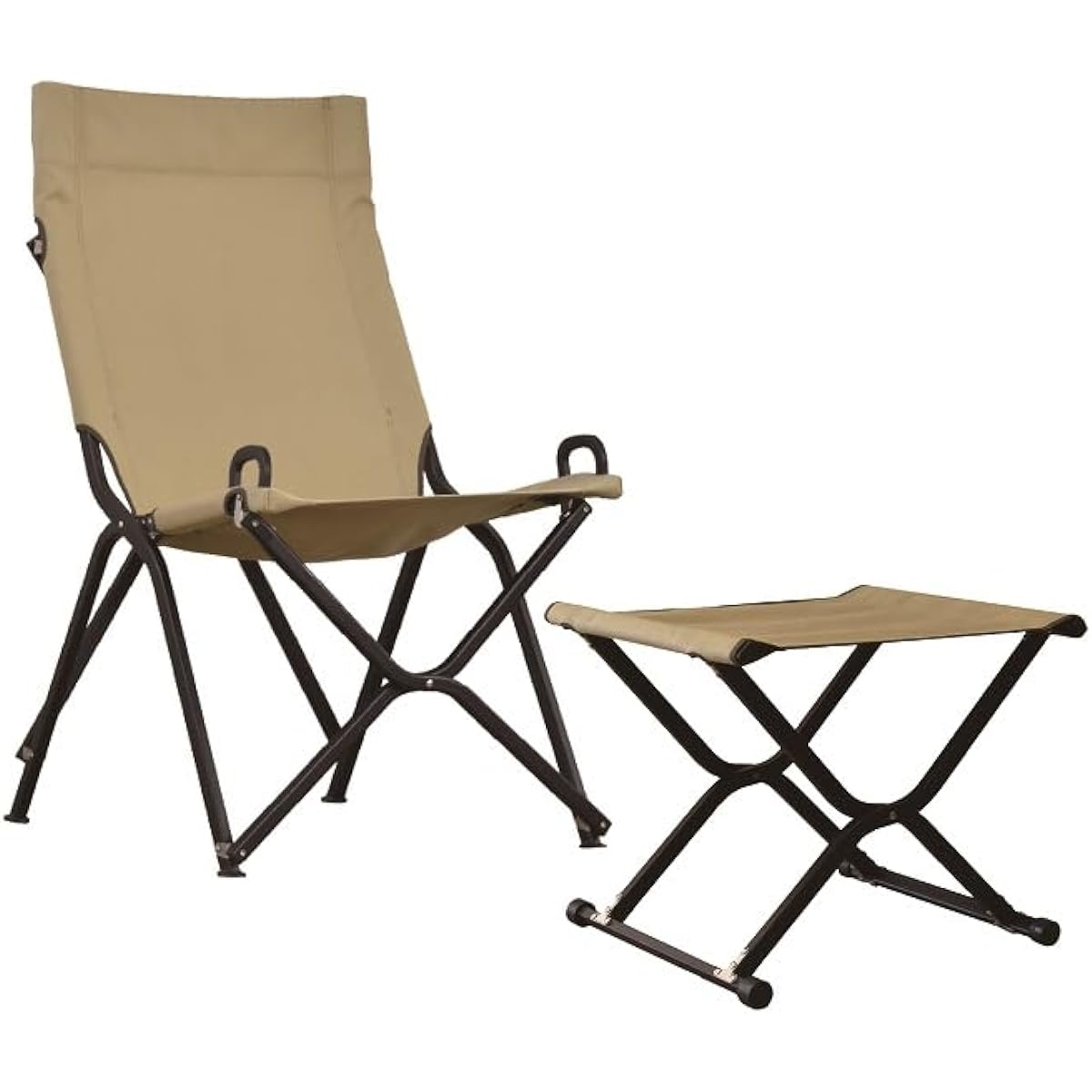 onway Slim R Chair & Stool OW-72R-KHPLUS Folding Outdoor Stylish Compact Ottoman Lightweight Solo Indoor High Back Central Convergence Chair Folding Chair Telework No Tire Storage Bag Included Portable Convenient Fishing Barbecue Outdoor Space Saving Eve