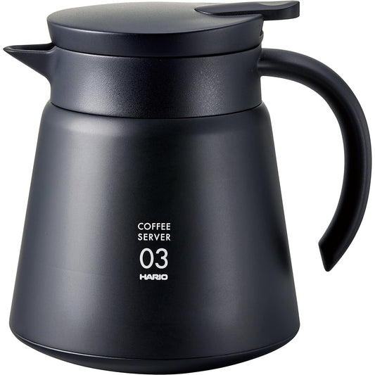 HARIO V60 Thermal Stainless Steel Server Black 800 VHS-80B