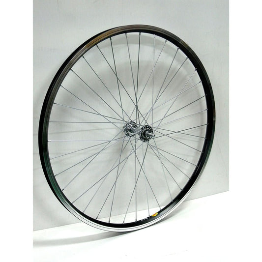 Asahi Cycle Aluminum Black Rim 700c Front Wheel XFB70