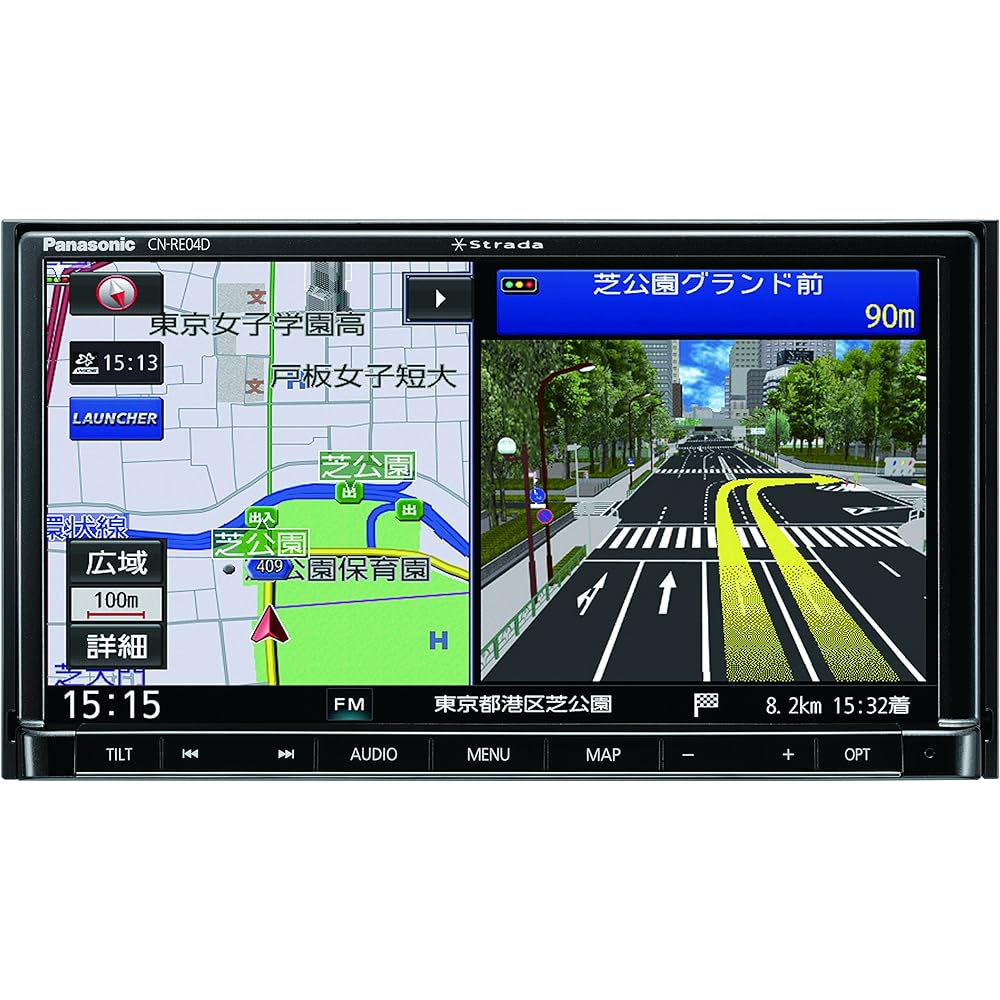 Panasonic Car Navigation Strada CN-RE04D Full Seg/VICS WIDE/SD/CD/DVD/USB/Bluetooth 7V Type CN-RE04D