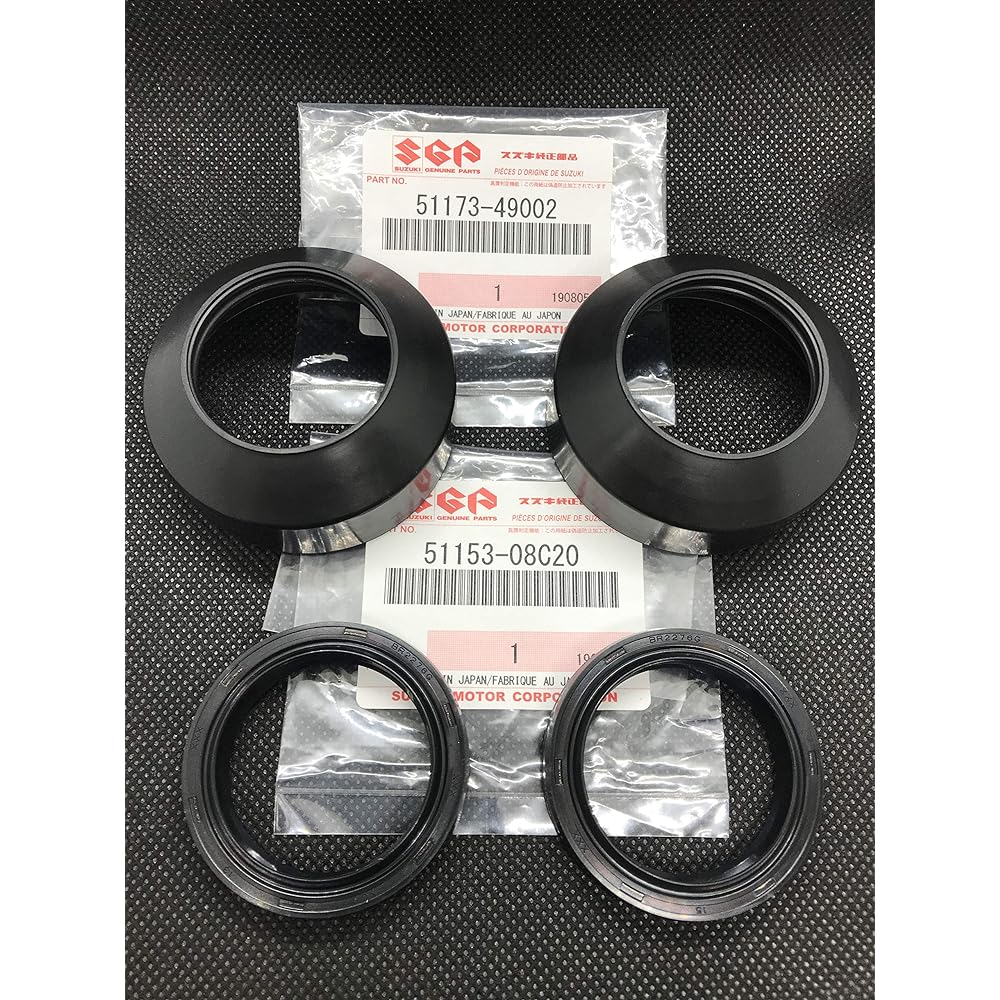 SUZUKI genuine parts GT380/GS400/GSX250E/GSX400E/GSX400F 33Φ Front fork seal Dust seal + Oil seal 2 each for 1 car Restoration Overhaul Baltan/Crawfish