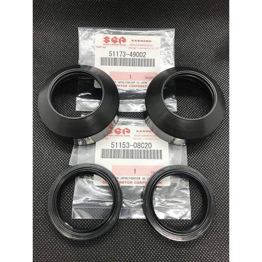 SUZUKI genuine parts GT380/GS400/GSX250E/GSX400E/GSX400F 33Φ Front fork seal Dust seal + Oil seal 2 each for 1 car Restoration Overhaul Baltan/Crawfish
