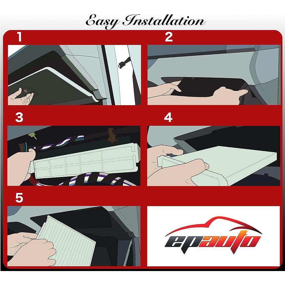 EPAUTO CP134 (CF10134) Premium cabin air filter with activated carbon 3 packs