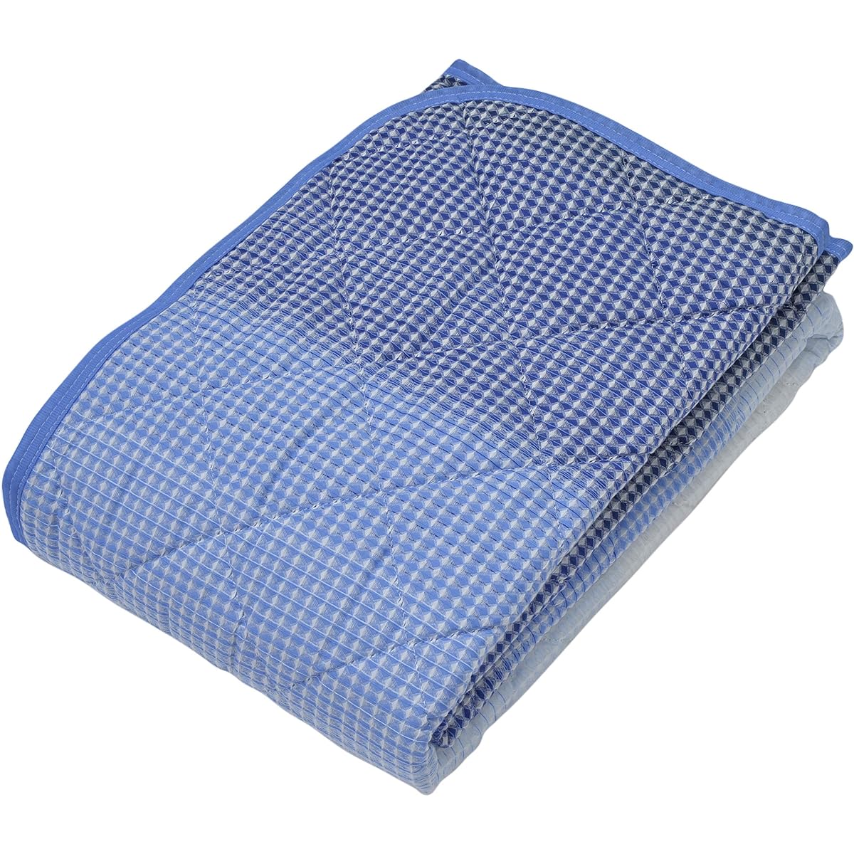 nishikawa [Nishikawa] Bed Pad Double Washable Waffle Weave Organic Cotton 100% Cotton Spring/Summer Blue 5NX-WF-013 D(OCS)