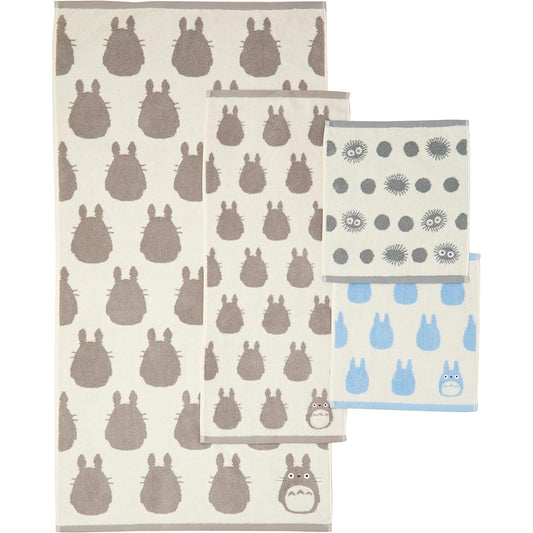 Marushin Towel Gift Greeting Moving Ghibli My Neighbor Totoro Totoro Silhouette N 1105039200 TT-7250 2 Hand Towels/1 Face Towel/1 Bath Towel