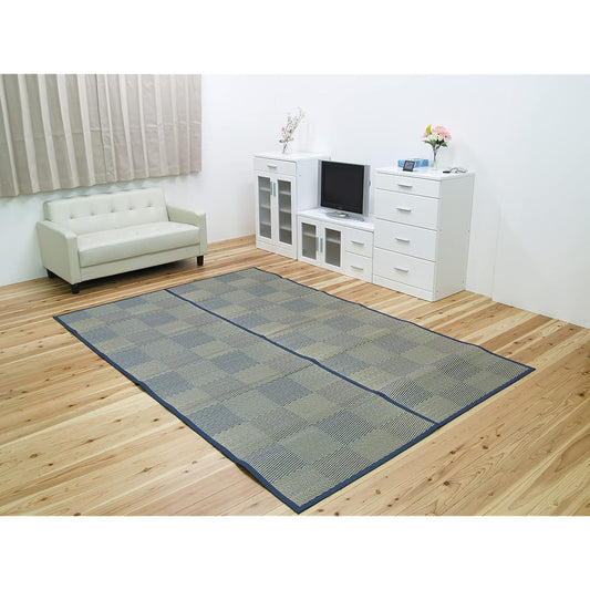 Igusa mat carpet rug "DX Parco" Blue Edoma 6 tatami (approx. 261 x 352 cm) 4803206