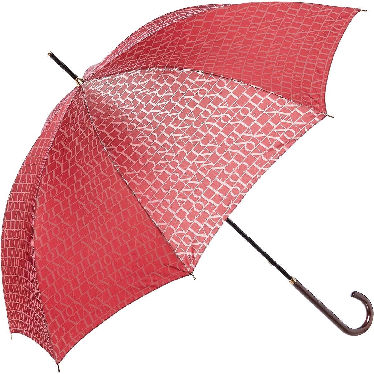 MOONBAT LANVIN COLLECTION Logo Jacquard Umbrella Long Umbrella Red Rib Length: Approx. 60cm
