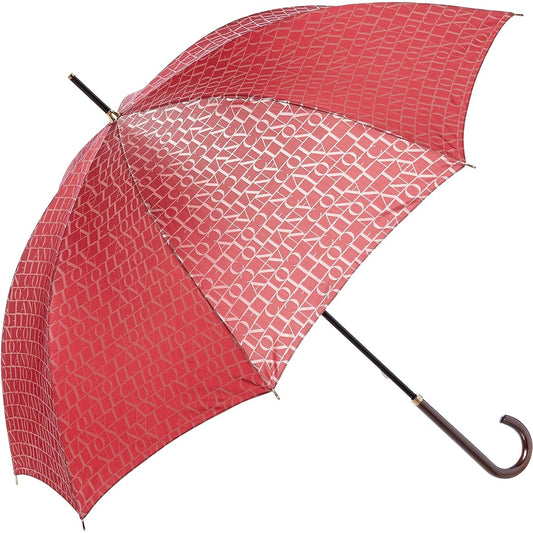 MOONBAT LANVIN COLLECTION Logo Jacquard Umbrella Long Umbrella Red Rib Length: Approx. 60cm