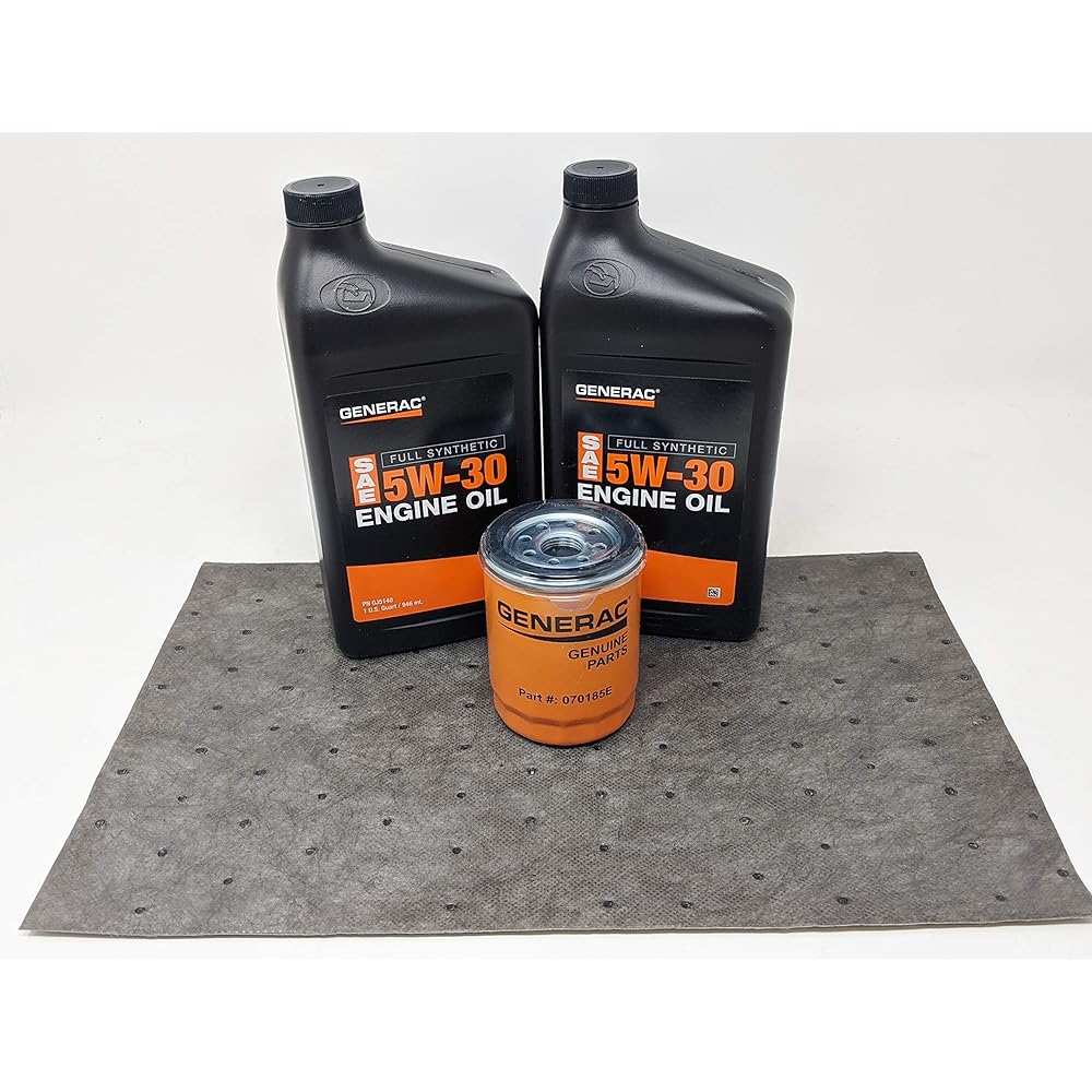 GENERAC 5W-30 Complete Synthetic Oil Change Kit 2 Quart Oil and Filter