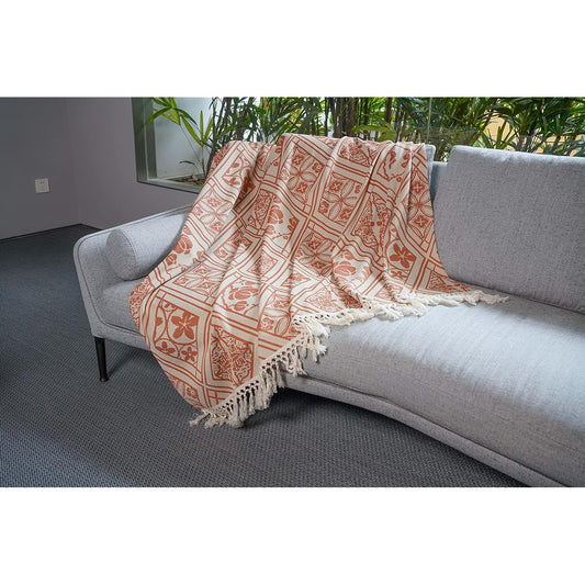 PuTian Fringed Blanket, Picnic Sheet, Air Conditioning, Northern Europe, Large, Stylish, Foldable, For 2 - 7 People, Camping, Beach, Flower Viewing, Sports Festival, Throw on the Shoulder, For Summer,