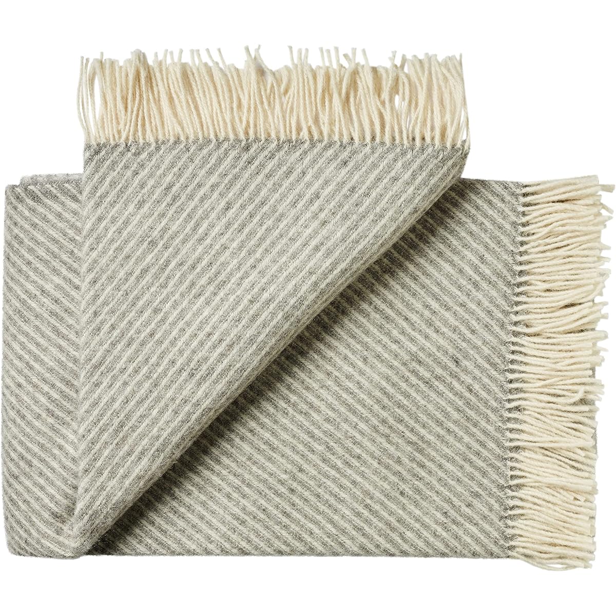 Silkeborg Uldspinderi Halfket Bornholm Nordic Gray 85x130cm in gift box 10210103-GB