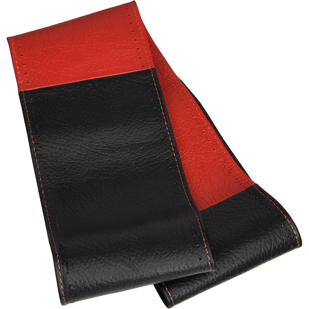 Domestic Genuine Cowhide King Leather Lace-up Handle Cover Red/Black S Size VA-88 938667