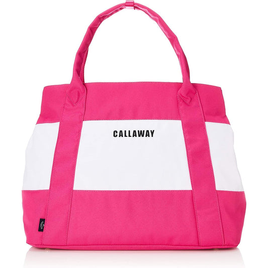[Callaway Apparel] Round tote bag for golf (recycled fabric) / 241-0295806 / Large capacity golf 090_pink