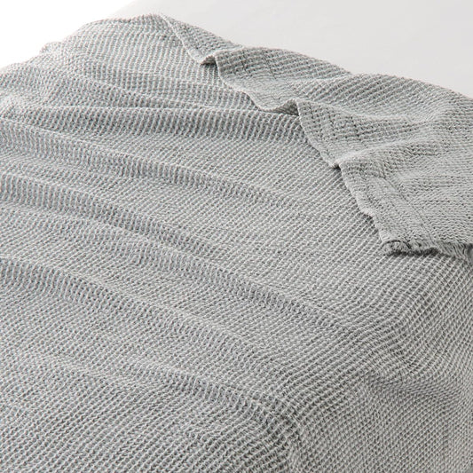 MUJI Waffle Woven Blanket Gray Double Size 180 x 200cm 12864547