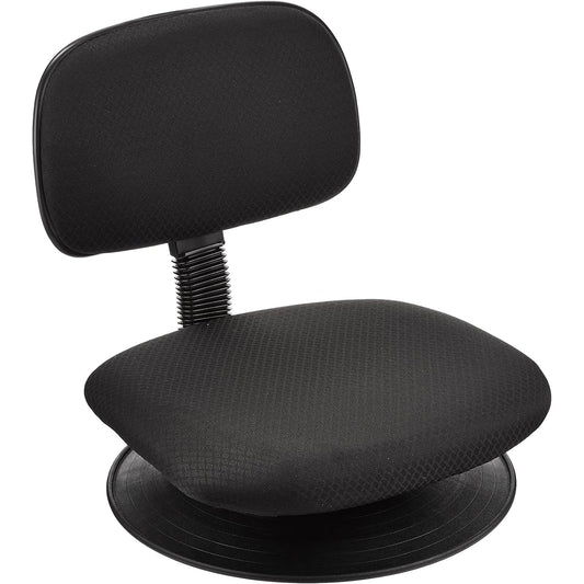 Nakabayashi Office Chair with Rotating Disc Black RZF-103BK