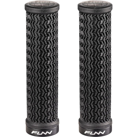 Funn Holeshot Bicycle Grips - Bike Grips with One Side Lock-on Clamp - Suitable for Mountain Bikes, Cross Bikes, BMX Bikes, Made of Non-Slip Rubber, Ultra Light and Comfortable