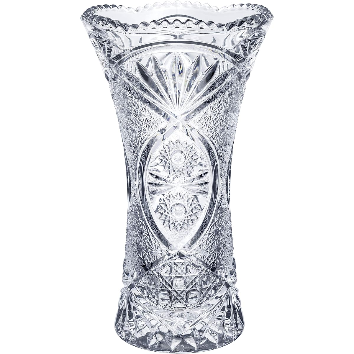 Adelia Vase Glass Vase Solitaire L [Diameter approx. 14.1 x Height approx. 24 cm/Crystal] Made in Japan R-738