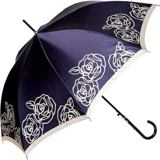 [Moonbat] Umbrella 21-083-21640-00-75-60 Women's Deep Blue Rib length: 60cm Total length: Approx. 82cm Diameter: Approx. 99cm Weight: Approx. 325g