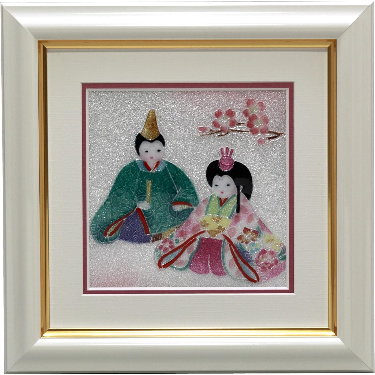 Saikosha Cloisonné Frame Koi Hina 108-02