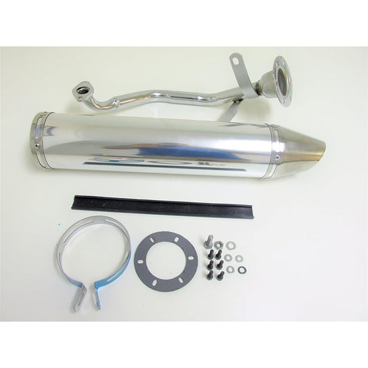 Scooter Performance Exhaust System Chrome GY6 150cc Chinese scooter parts