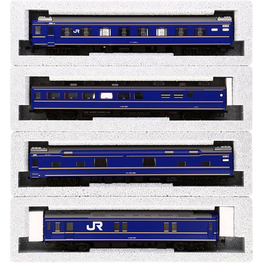 KATO HO Gauge 24 Series Sleeper Express Hokutosei Basic 4-Car Set 3-515 Railway Model Passenger Car