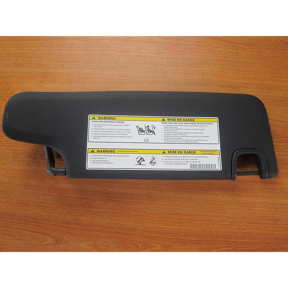 MOPAR JEEP WRANGLER JK Left Driver Side Visor Black OEM