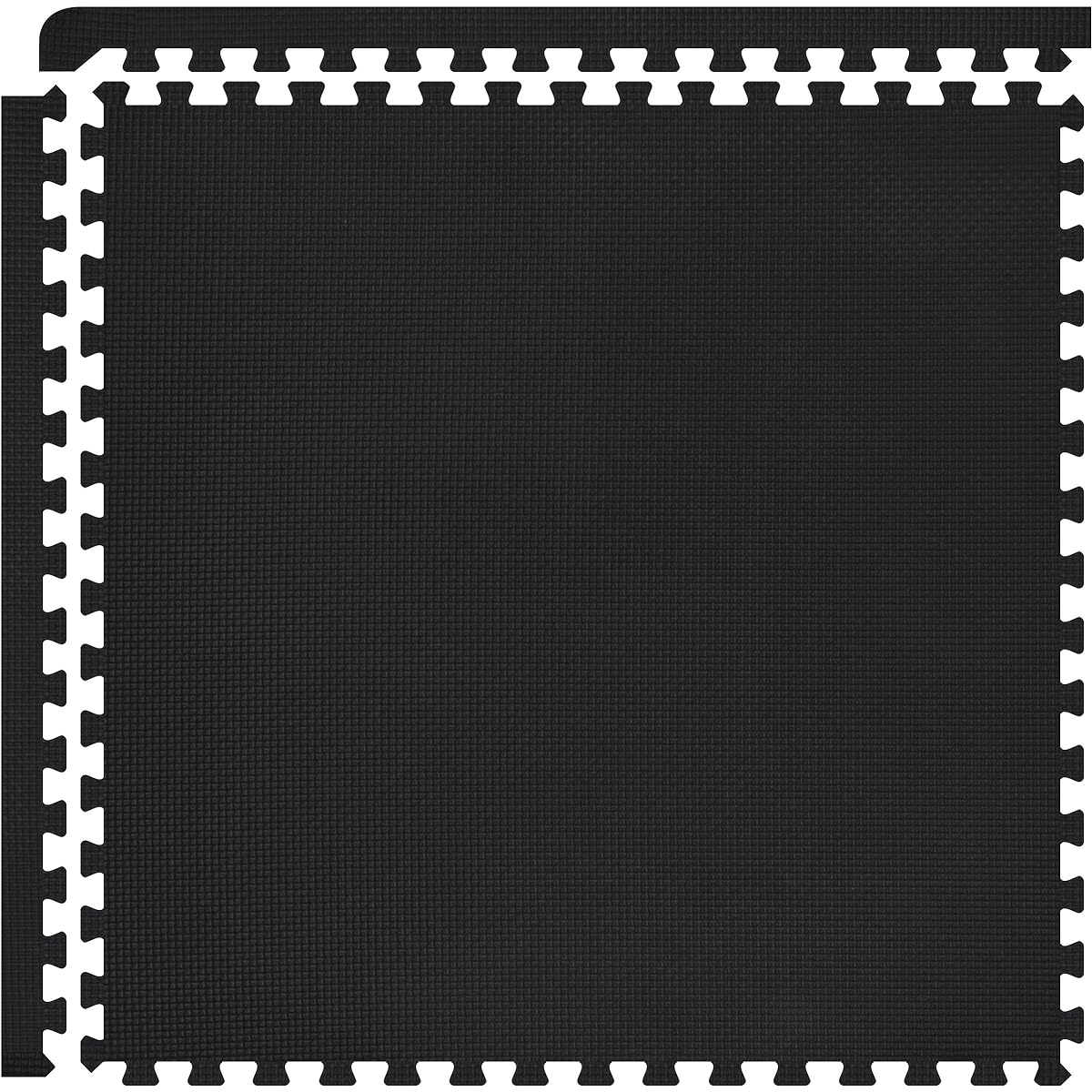 FIELDOOR Training Exercise Joint Mat [Black] 45 x 45 x 1.0cm Set of 8 Soundproof and Scratch Proof
