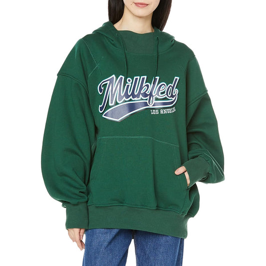 [Milkfed] Hooded Sweatshirt BASEBALL LOGO SWEAT HOODIE Women's